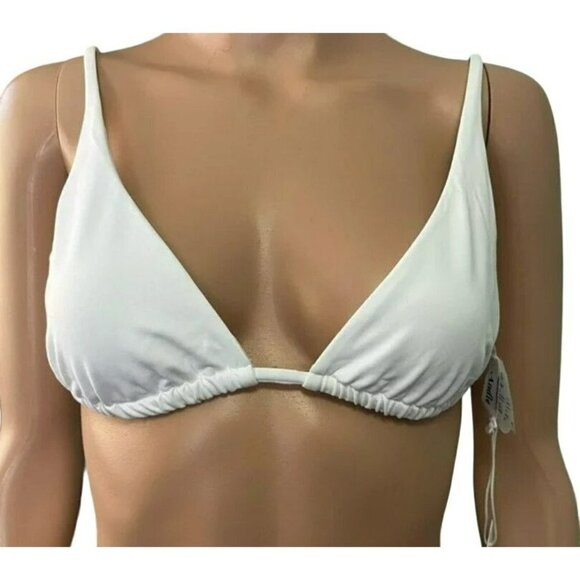 Andie Swim The Tropez Bikini Top White NWT - Picture 1 of 6